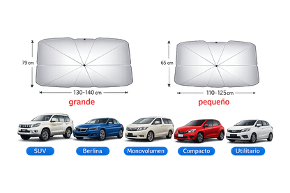 Parasol plegable para coche